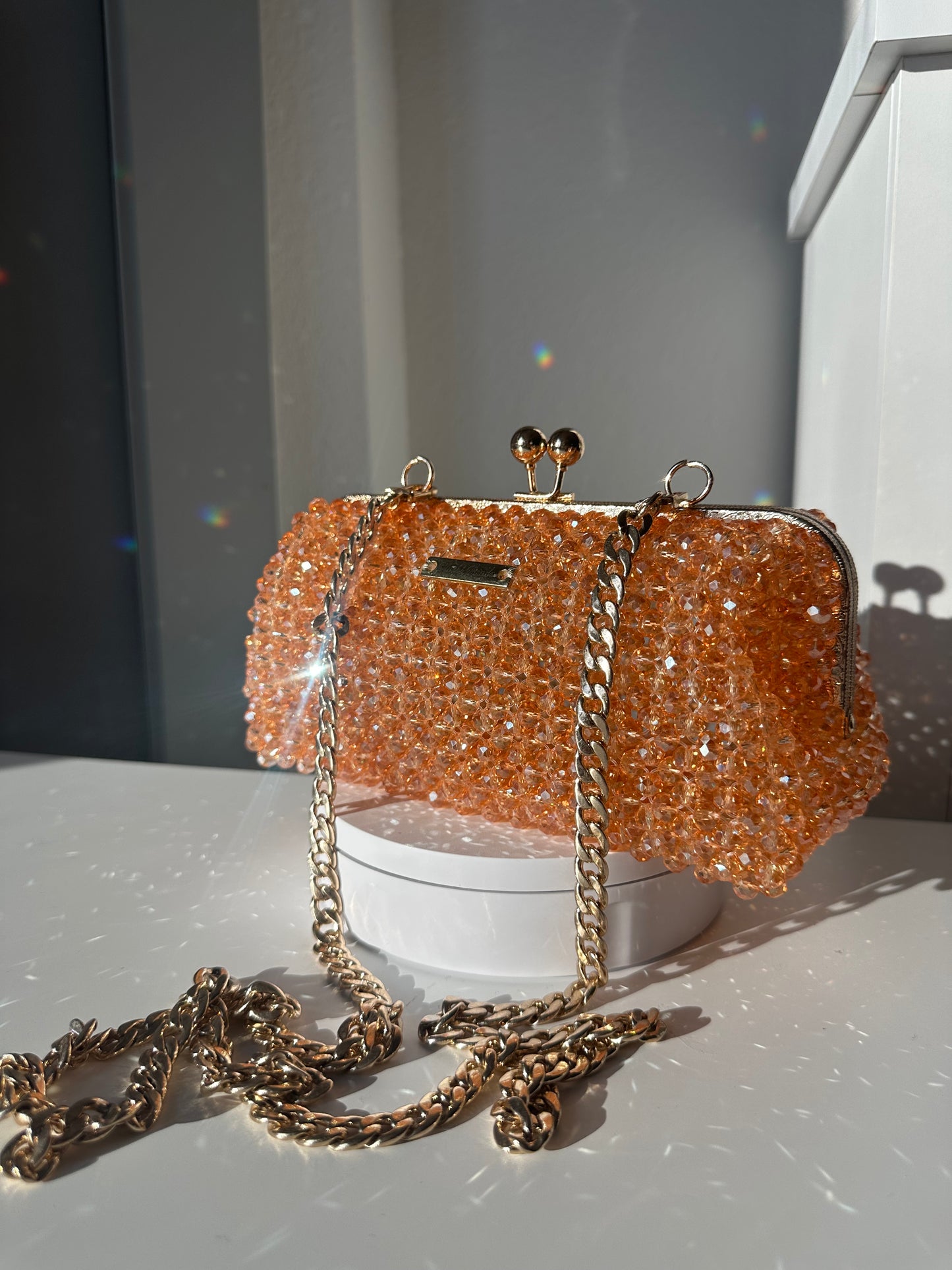 Cuboid Clutch (fuchsia)