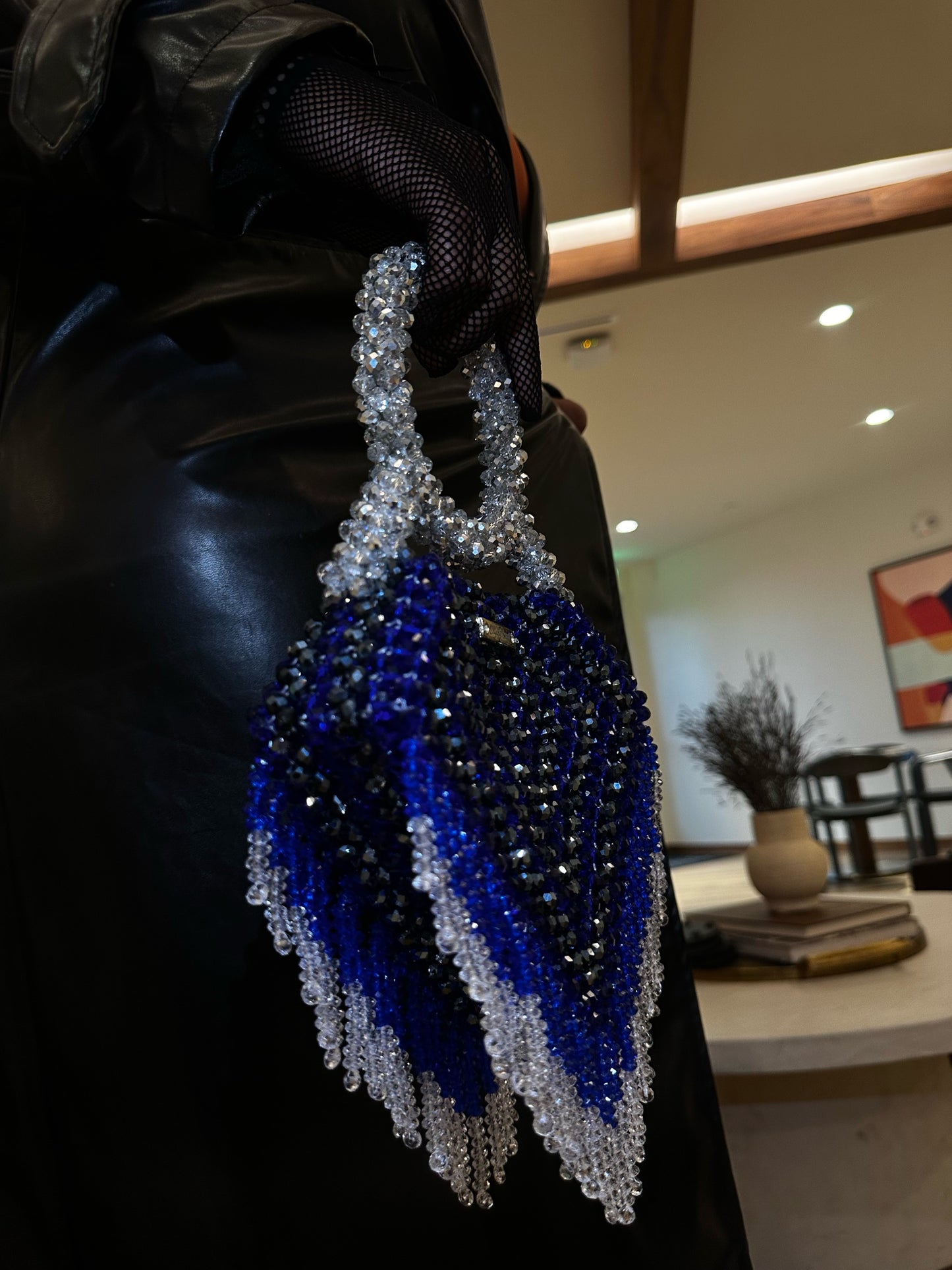 Diamond Ring Bag (navy/metalic black/silver rush)