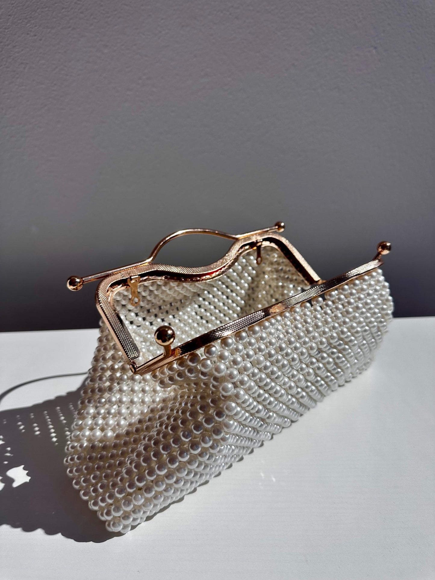 Boss Clutch (cream pearl)