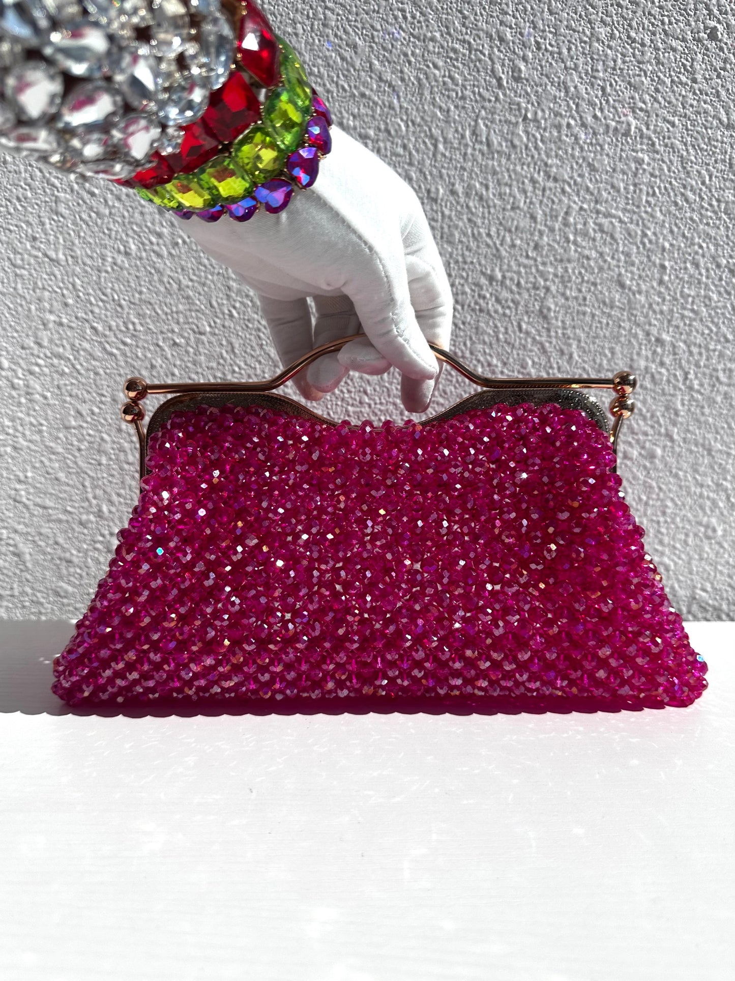 Boss Clutch (fuchsia)