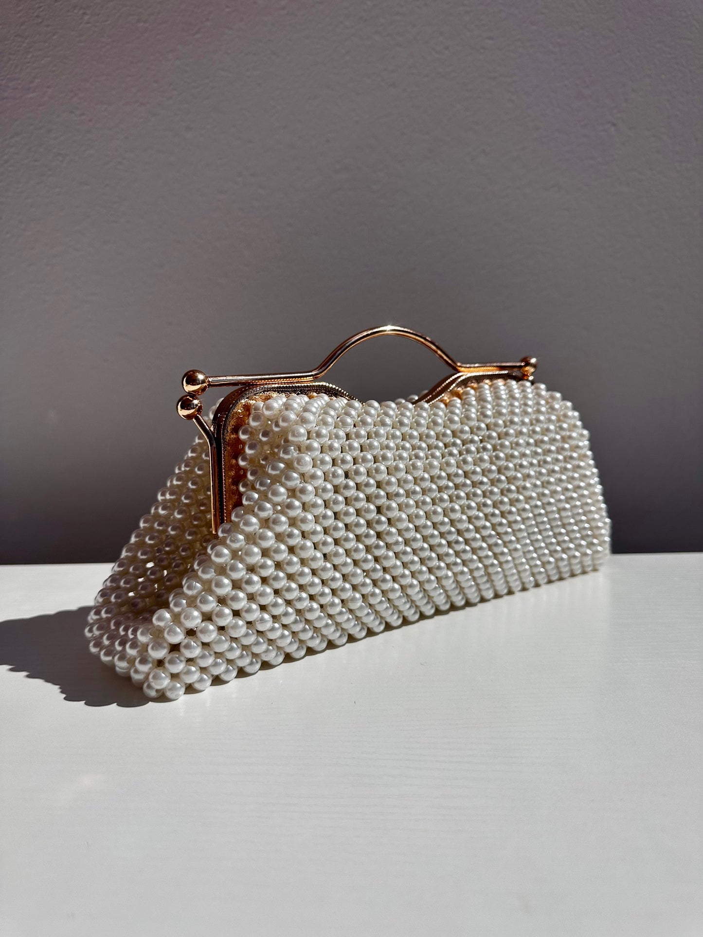 Boss Clutch (cream pearl)