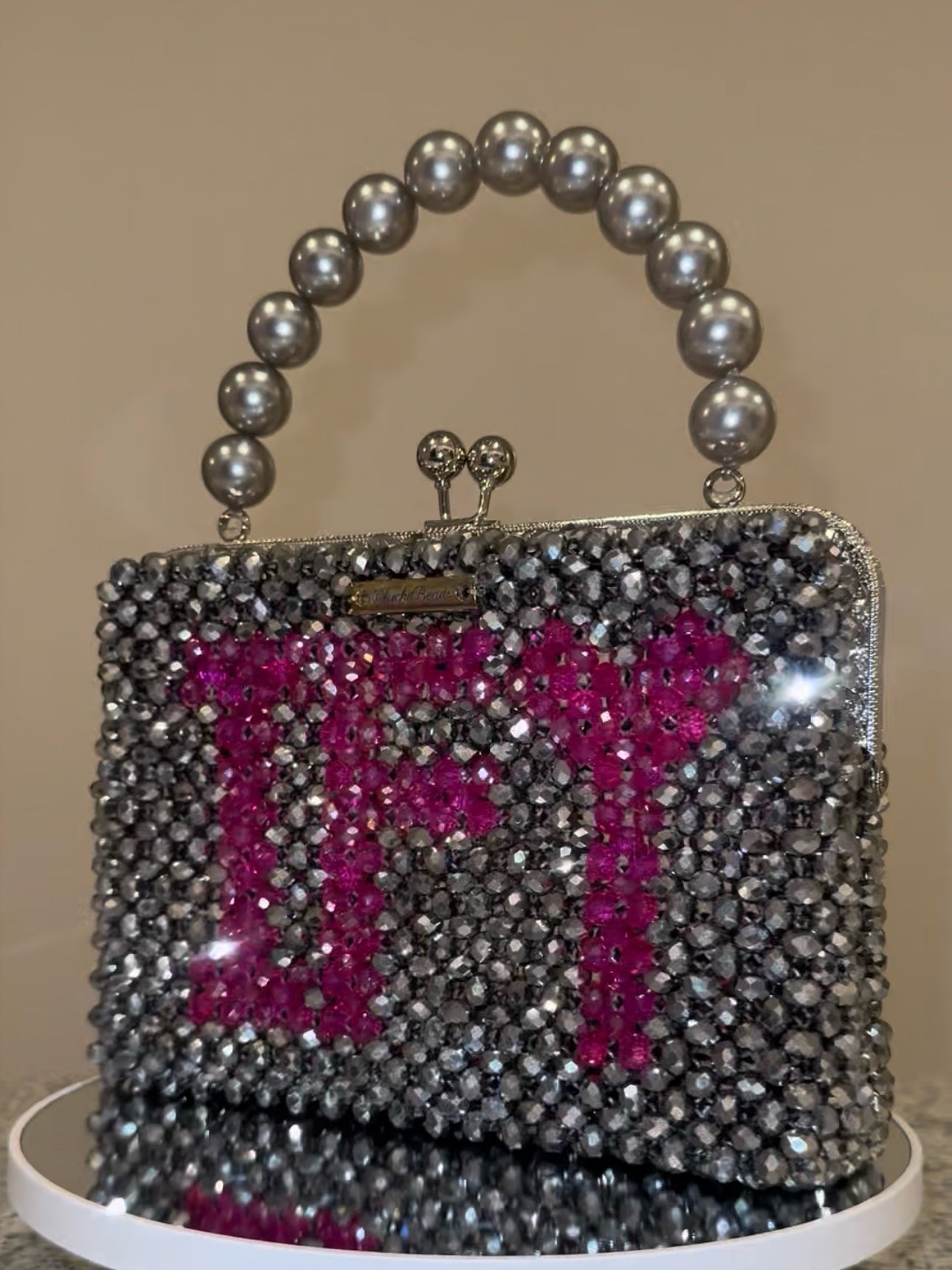 Katie Bag (silver/fuchsia)