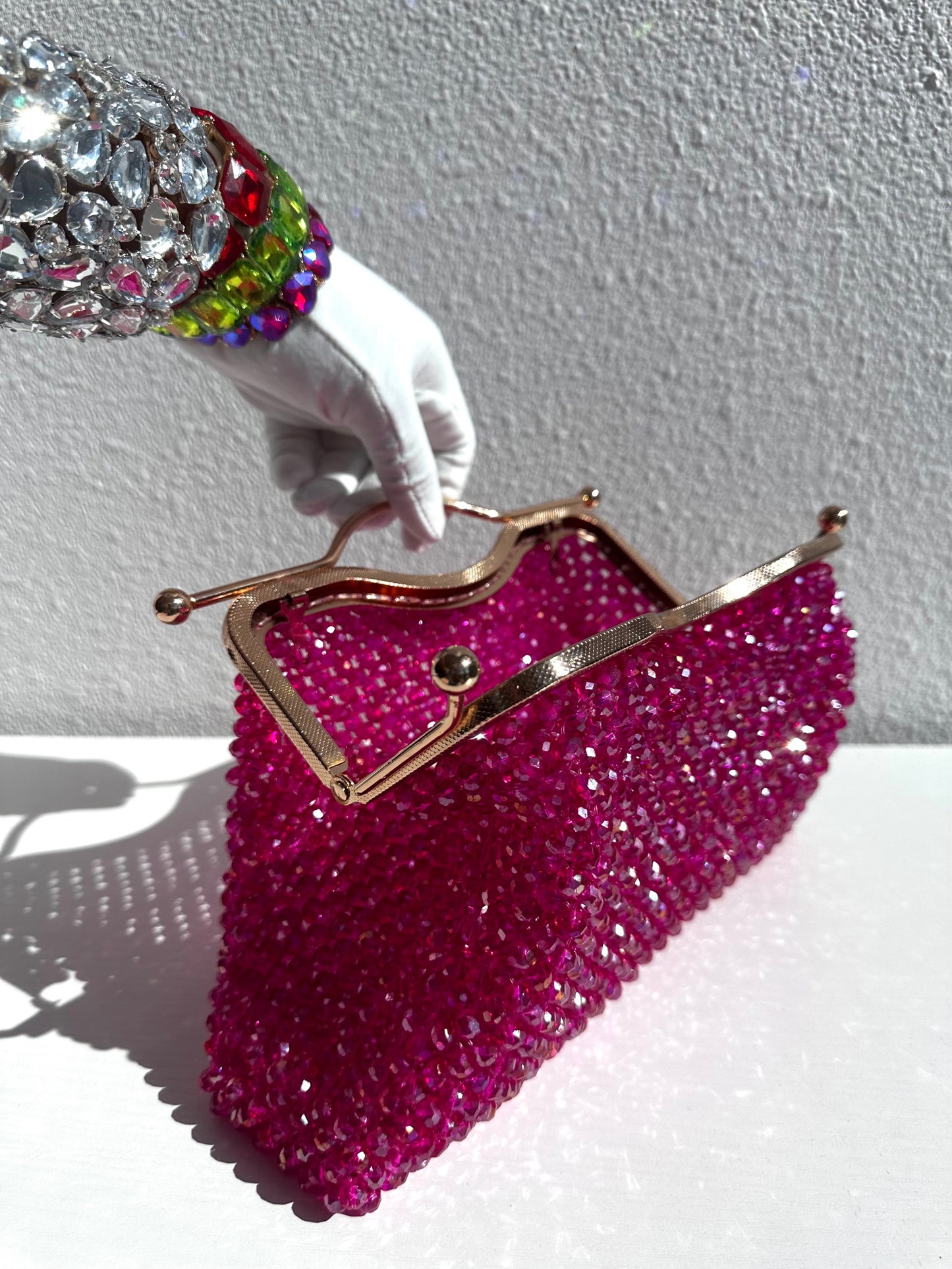 Boss Clutch (fuchsia)