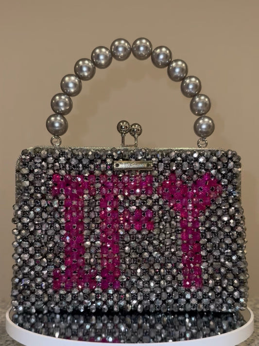 Katie Bag (silver/fuchsia)