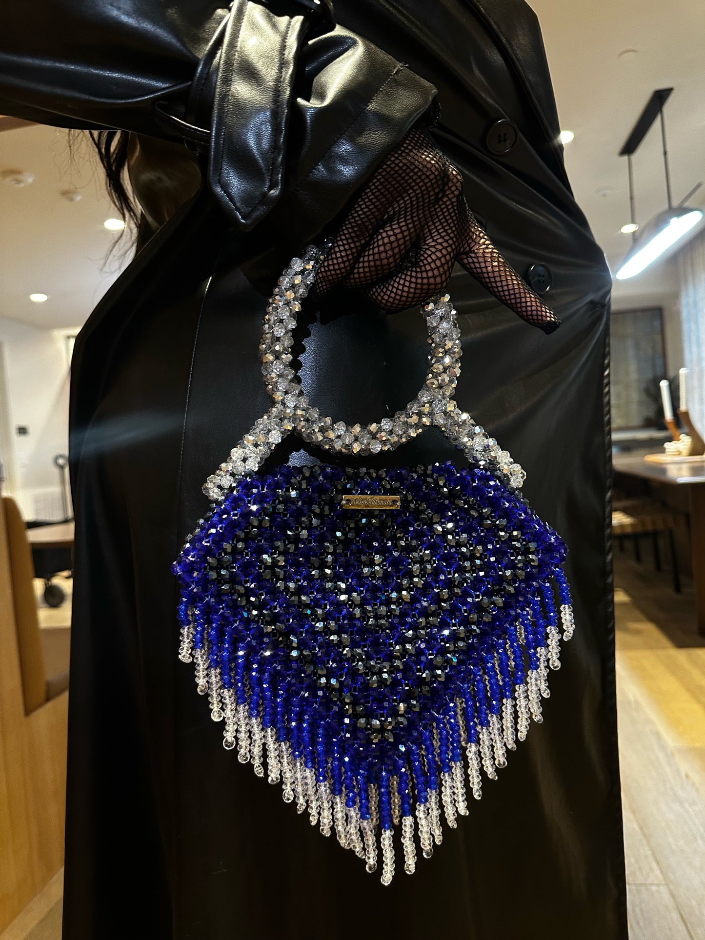 Diamond Ring Bag (navy/metalic black/silver rush)