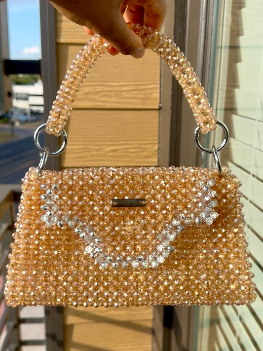 Oluchi’s Classic Outline Bag (champagne/silver rush)